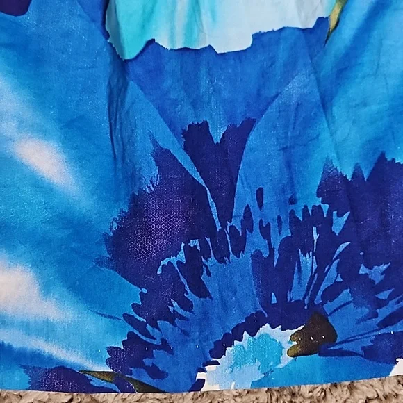 COREY P. Floral V Neck Sleeveless A-line Dress Size 4 - Picture 10 of 11